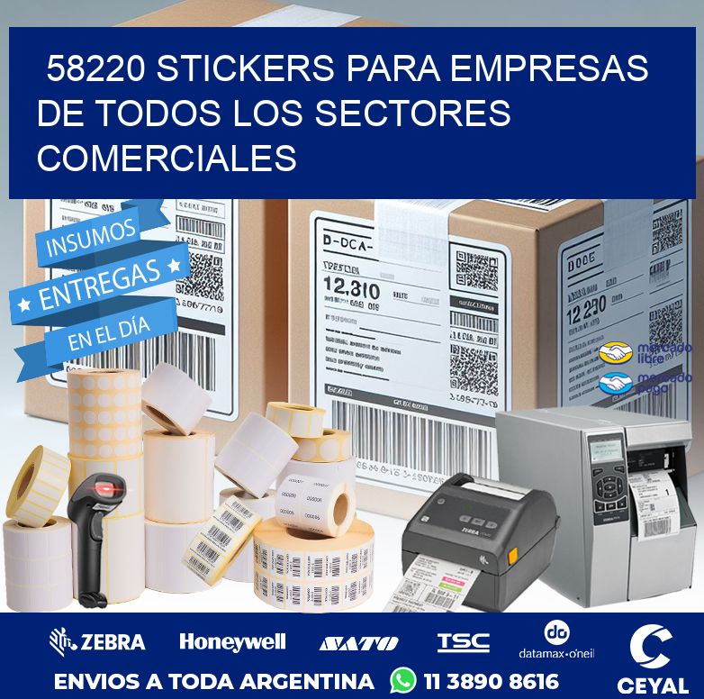 58220 STICKERS PARA EMPRESAS DE TODOS LOS SECTORES COMERCIALES