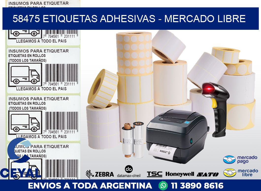 58475 ETIQUETAS ADHESIVAS - MERCADO LIBRE