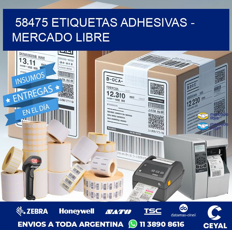 58475 ETIQUETAS ADHESIVAS - MERCADO LIBRE