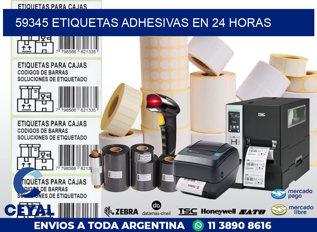 59345 ETIQUETAS ADHESIVAS EN 24 HORAS