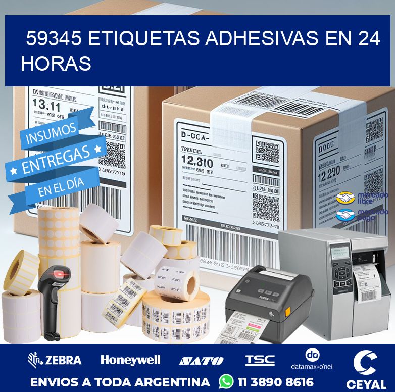 59345 ETIQUETAS ADHESIVAS EN 24 HORAS