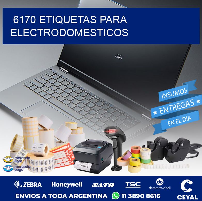 6170 ETIQUETAS PARA ELECTRODOMESTICOS