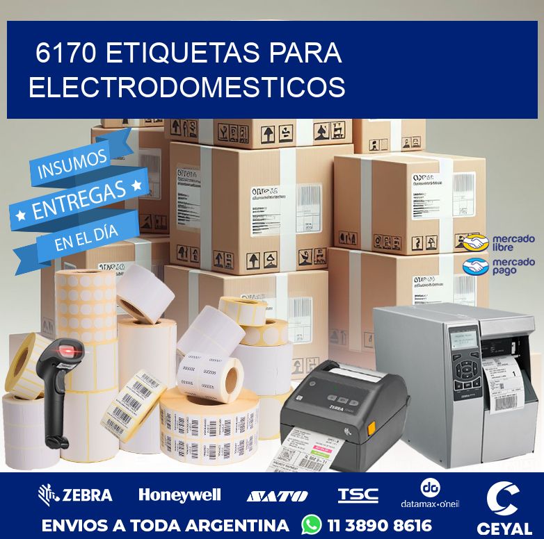 6170 ETIQUETAS PARA ELECTRODOMESTICOS