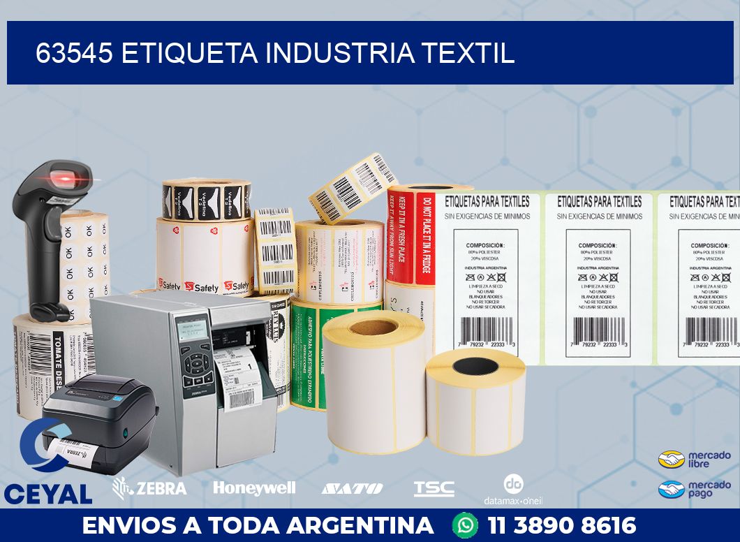 63545 ETIQUETA INDUSTRIA TEXTIL