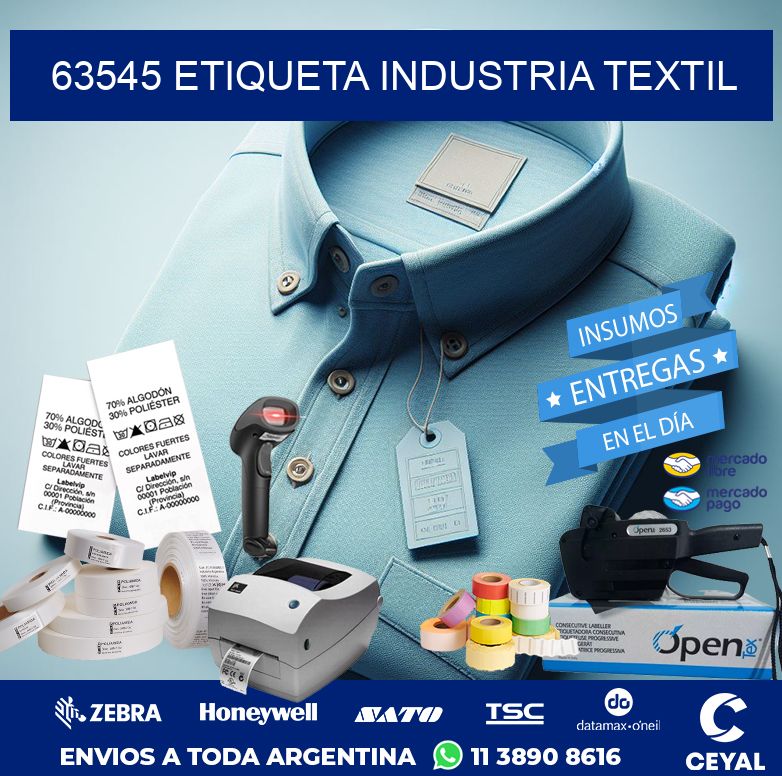 63545 ETIQUETA INDUSTRIA TEXTIL
