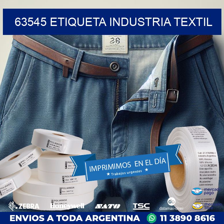 63545 ETIQUETA INDUSTRIA TEXTIL