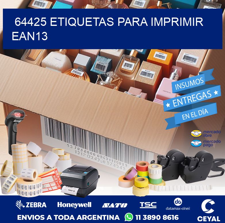 64425 ETIQUETAS PARA IMPRIMIR EAN13