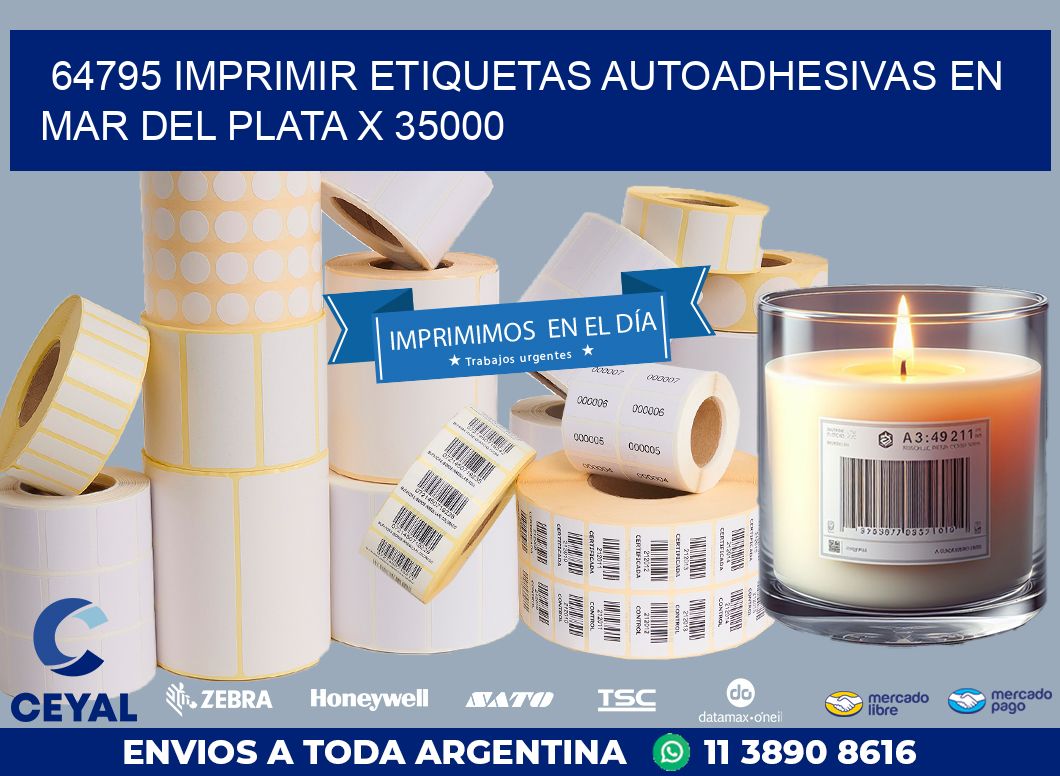 64795 IMPRIMIR ETIQUETAS AUTOADHESIVAS EN MAR DEL PLATA X 35000