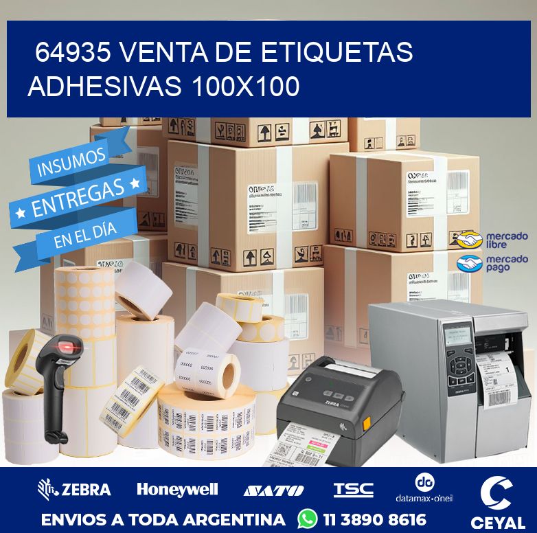 64935 VENTA DE ETIQUETAS ADHESIVAS 100X100