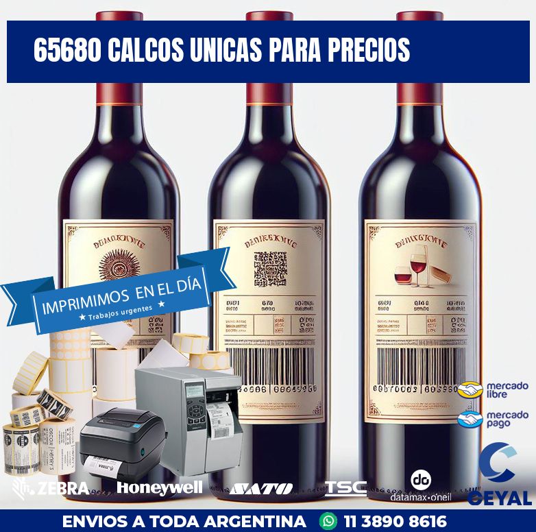 65680 CALCOS UNICAS PARA PRECIOS