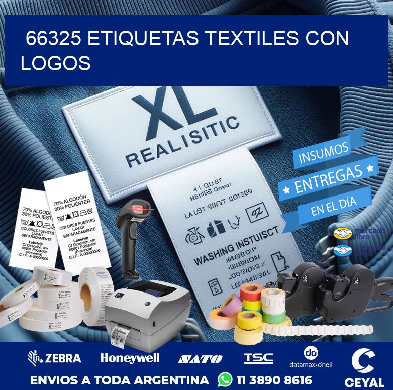 66325 ETIQUETAS TEXTILES CON LOGOS