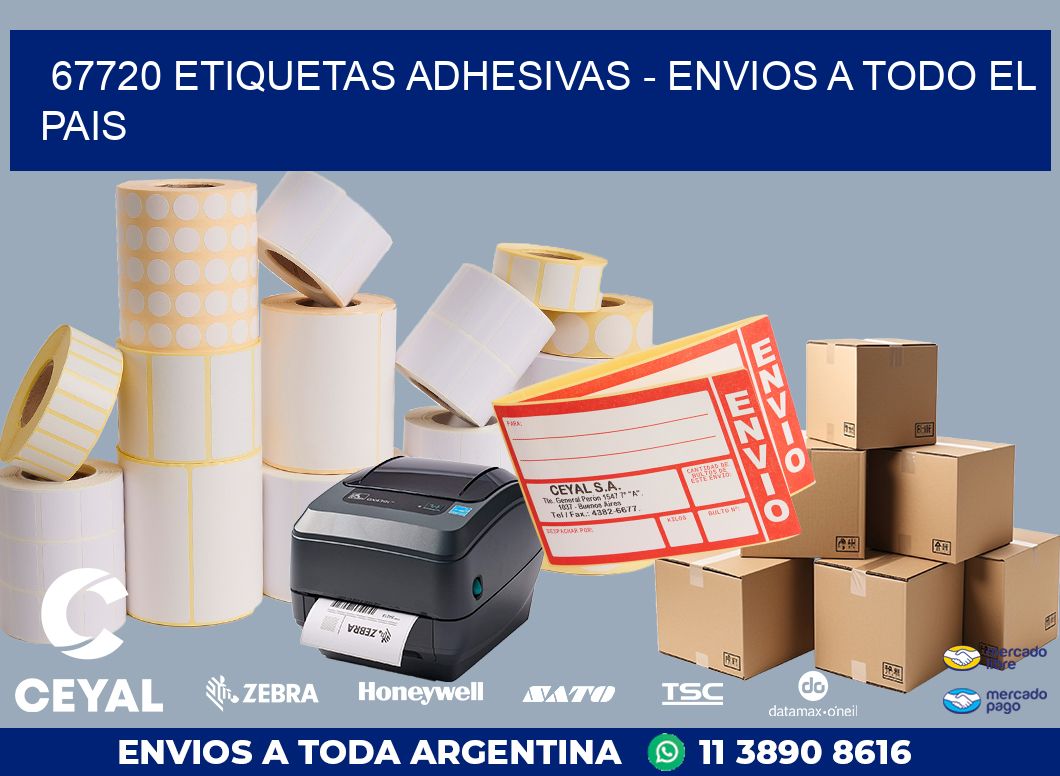 67720 ETIQUETAS ADHESIVAS – ENVIOS A TODO EL PAIS