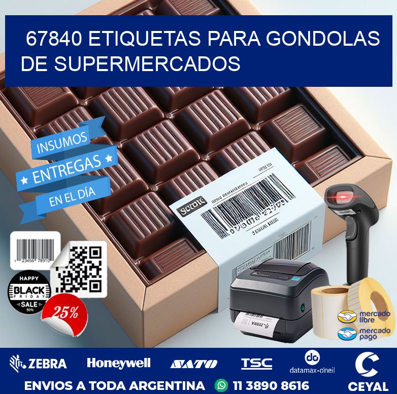 67840 ETIQUETAS PARA GONDOLAS DE SUPERMERCADOS