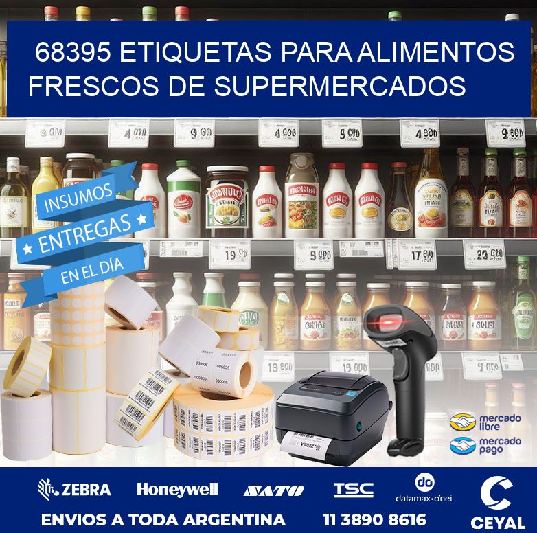 68395 ETIQUETAS PARA ALIMENTOS FRESCOS DE SUPERMERCADOS