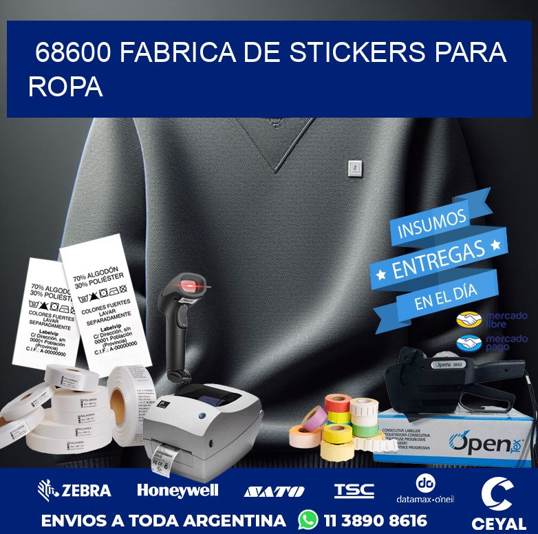 68600 FABRICA DE STICKERS PARA ROPA