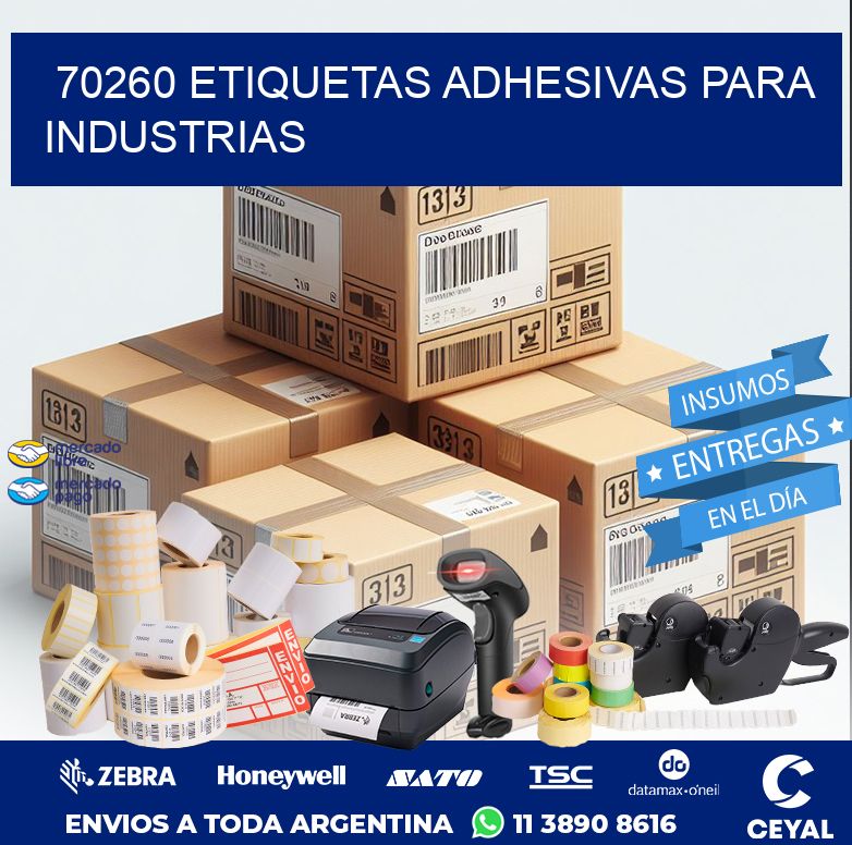 70260 ETIQUETAS ADHESIVAS PARA INDUSTRIAS