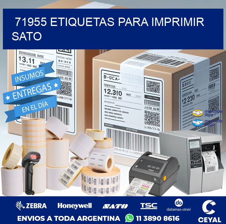 71955 ETIQUETAS PARA IMPRIMIR SATO