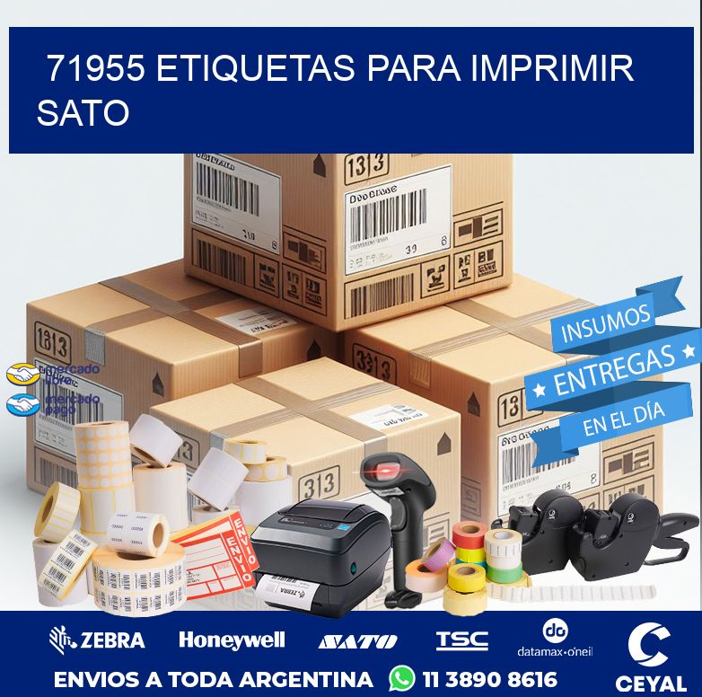 71955 ETIQUETAS PARA IMPRIMIR SATO