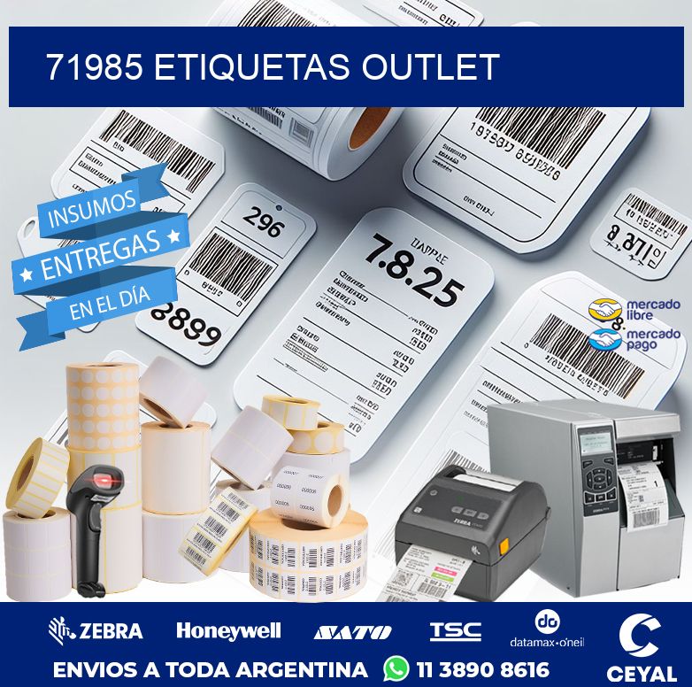 71985 ETIQUETAS OUTLET
