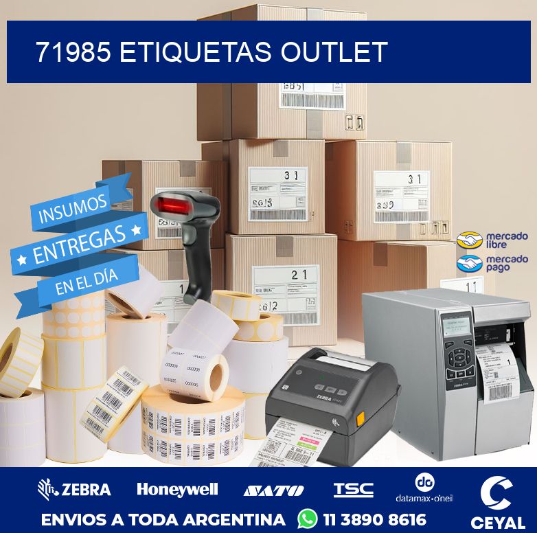 71985 ETIQUETAS OUTLET