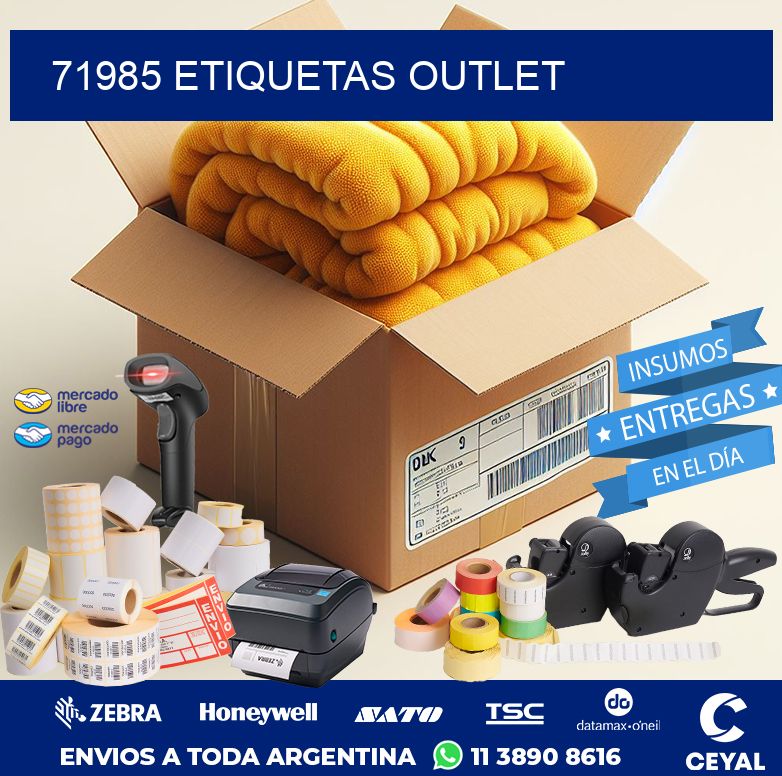 71985 ETIQUETAS OUTLET