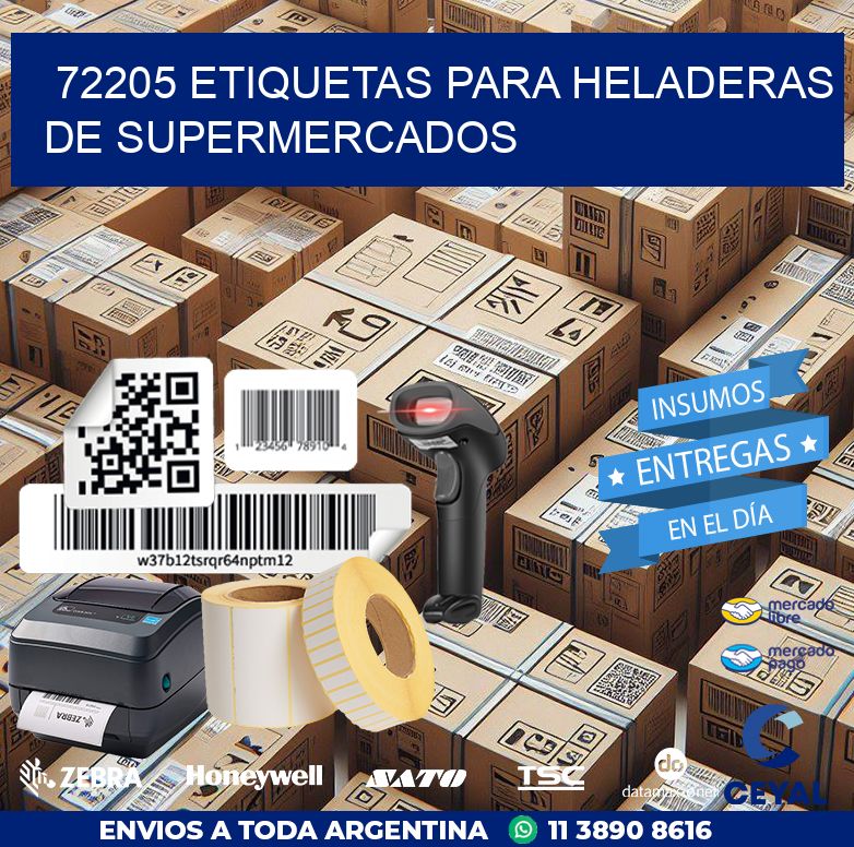 72205 ETIQUETAS PARA HELADERAS DE SUPERMERCADOS