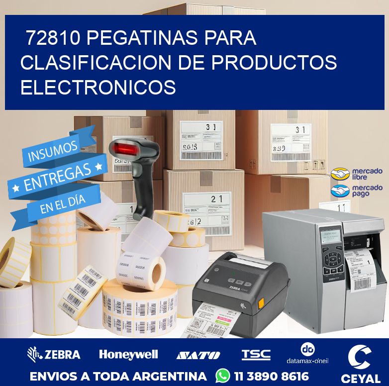 72810 PEGATINAS PARA CLASIFICACION DE PRODUCTOS ELECTRONICOS