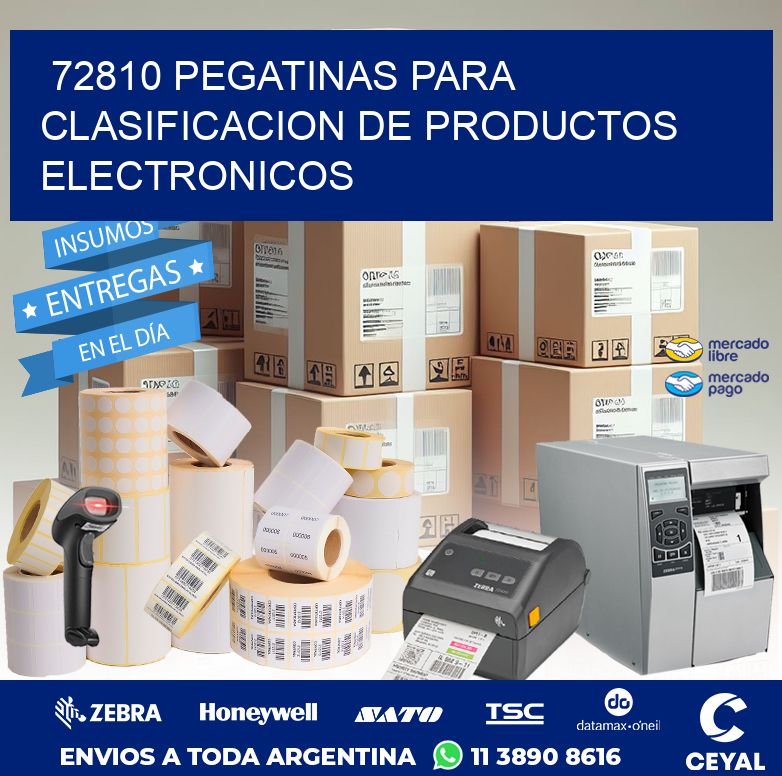 72810 PEGATINAS PARA CLASIFICACION DE PRODUCTOS ELECTRONICOS