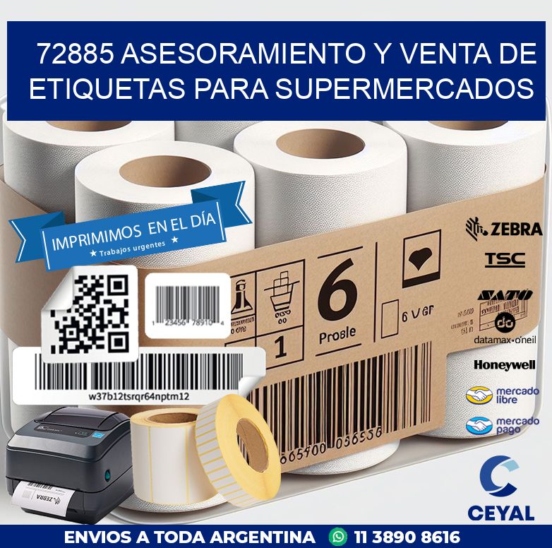 72885 ASESORAMIENTO Y VENTA DE ETIQUETAS PARA SUPERMERCADOS