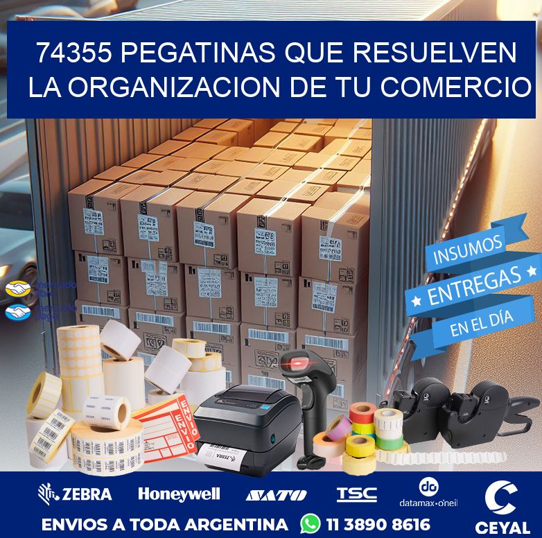 74355 PEGATINAS QUE RESUELVEN LA ORGANIZACION DE TU COMERCIO