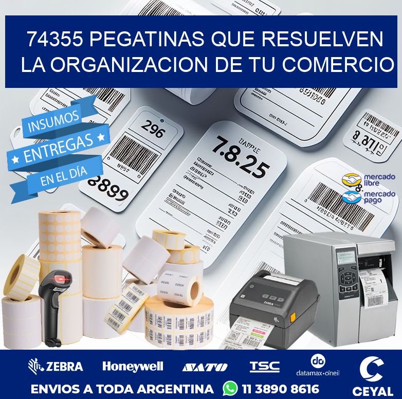 74355 PEGATINAS QUE RESUELVEN LA ORGANIZACION DE TU COMERCIO