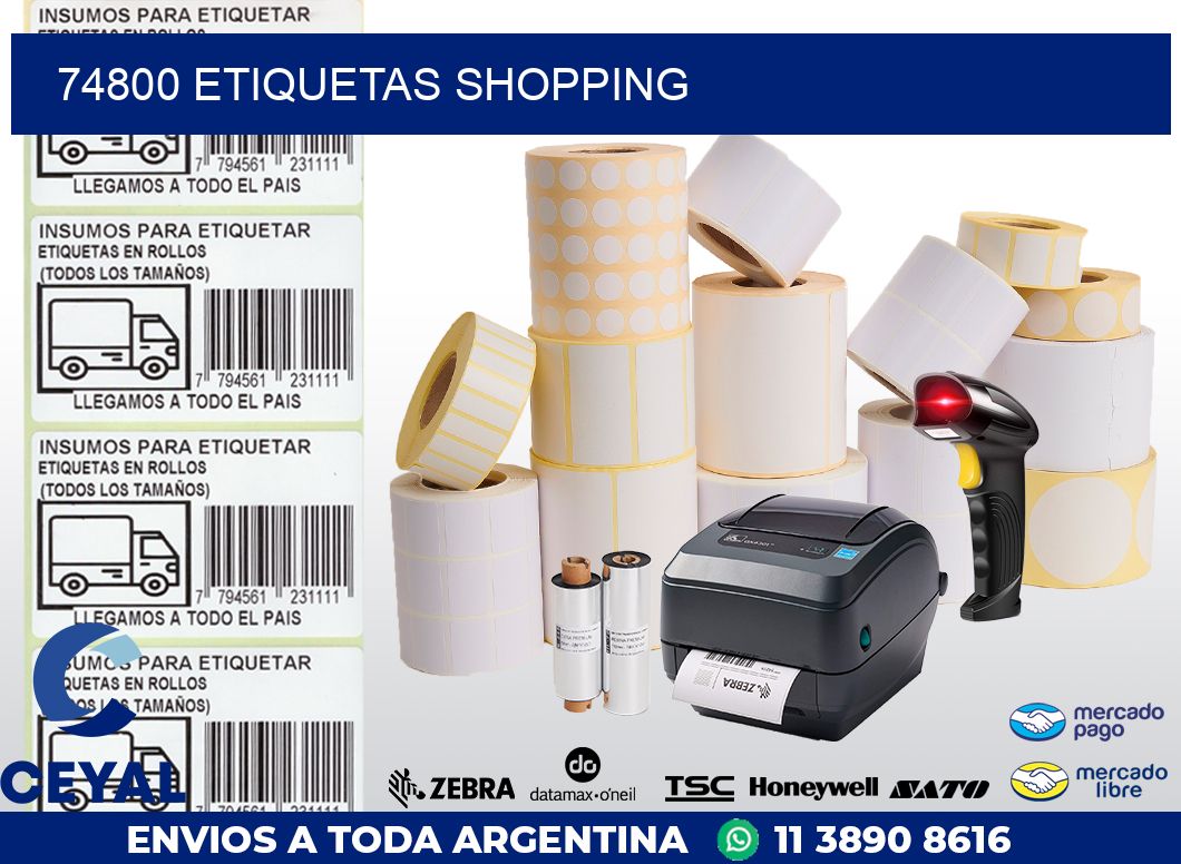 74800 ETIQUETAS SHOPPING