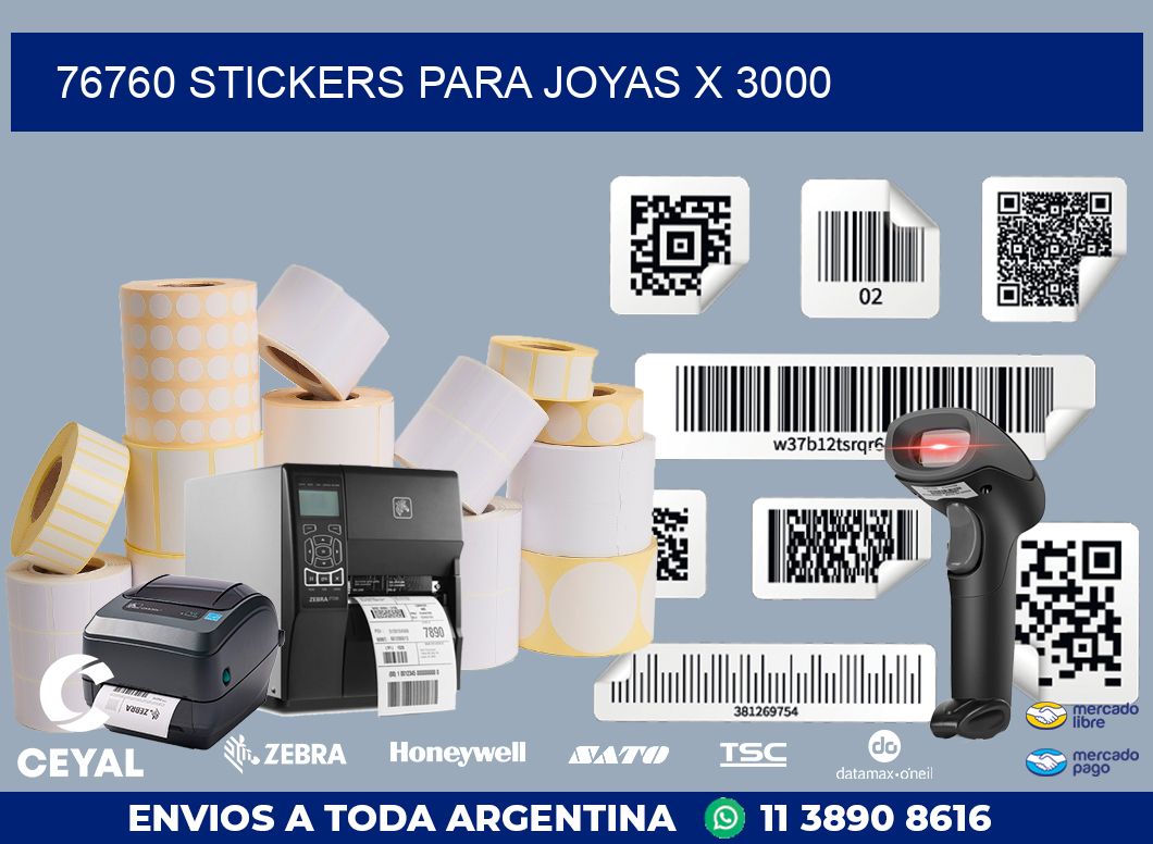 76760 STICKERS PARA JOYAS X 3000