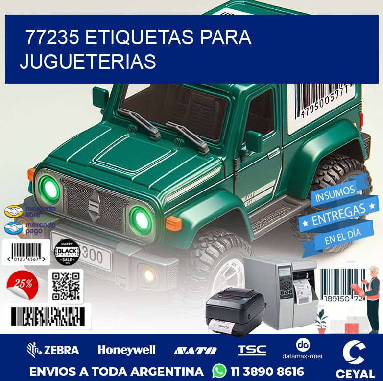 77235 ETIQUETAS PARA JUGUETERIAS