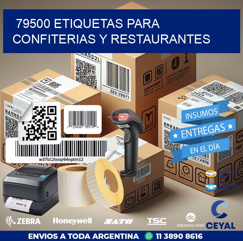 79500 ETIQUETAS PARA CONFITERIAS Y RESTAURANTES