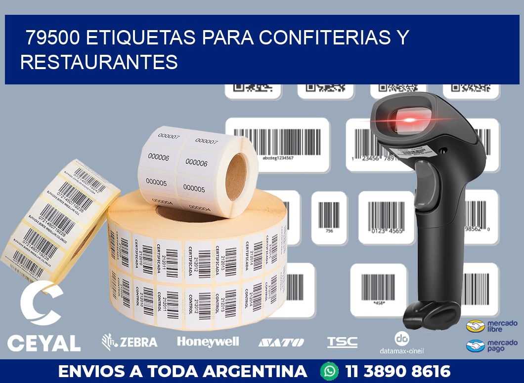 79500 ETIQUETAS PARA CONFITERIAS Y RESTAURANTES
