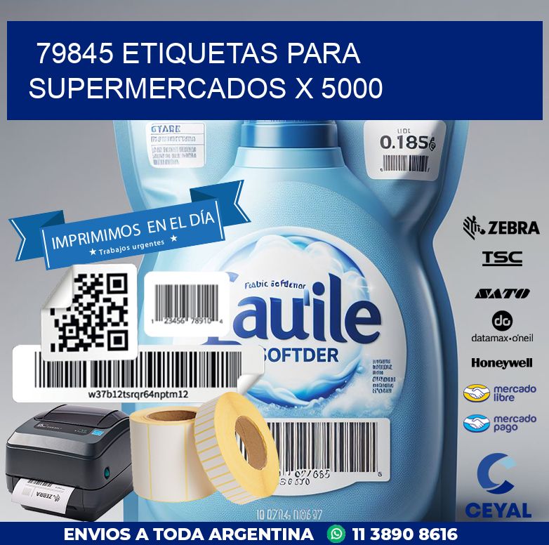 79845 ETIQUETAS PARA SUPERMERCADOS X 5000