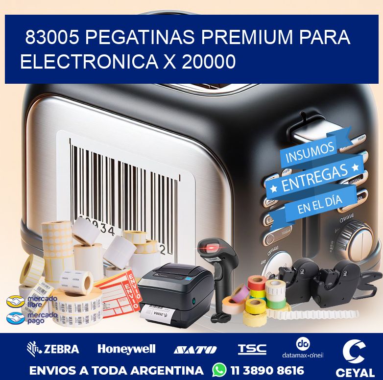 83005 PEGATINAS PREMIUM PARA ELECTRONICA X 20000