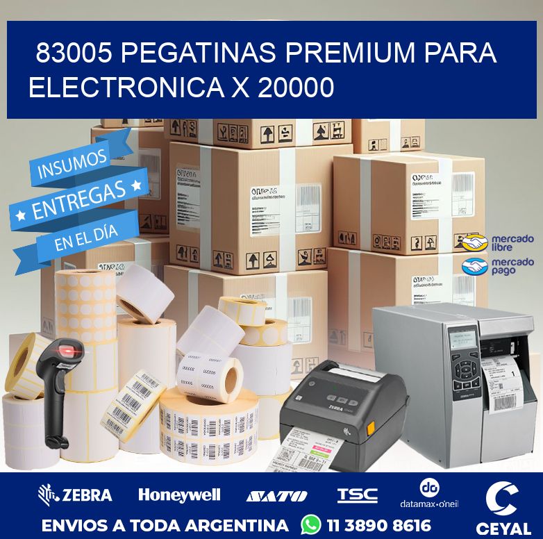 83005 PEGATINAS PREMIUM PARA ELECTRONICA X 20000