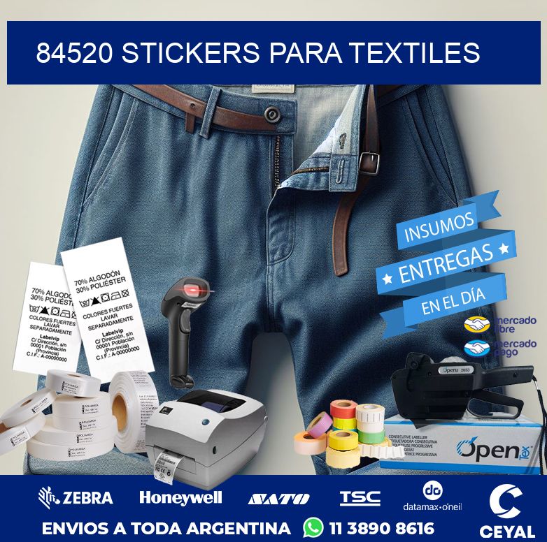 84520 STICKERS PARA TEXTILES