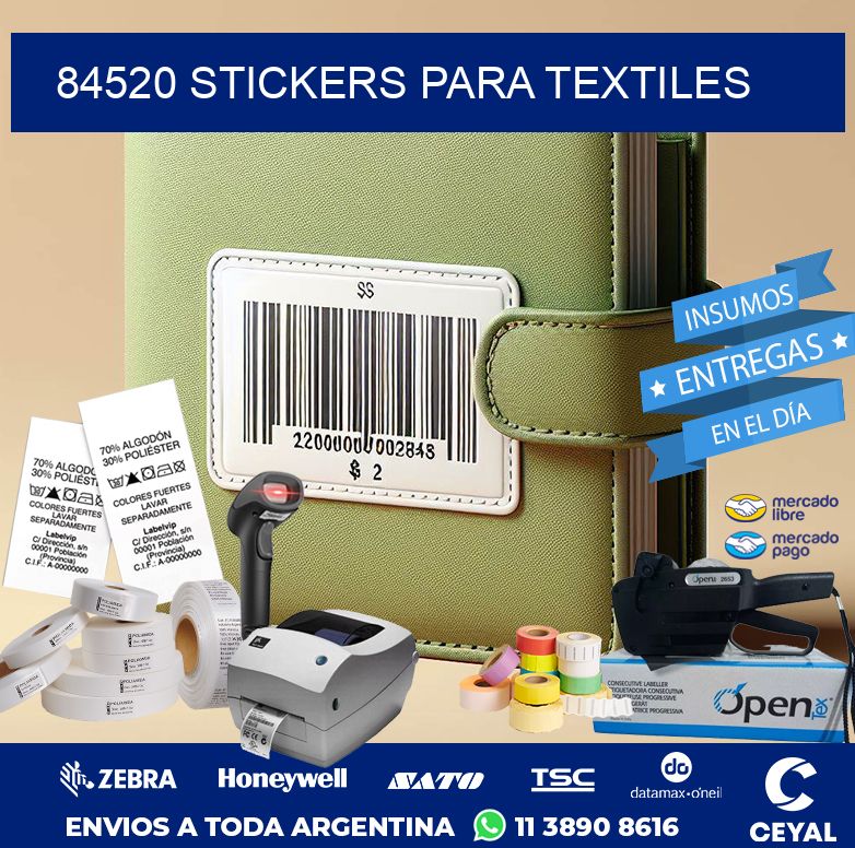 84520 STICKERS PARA TEXTILES