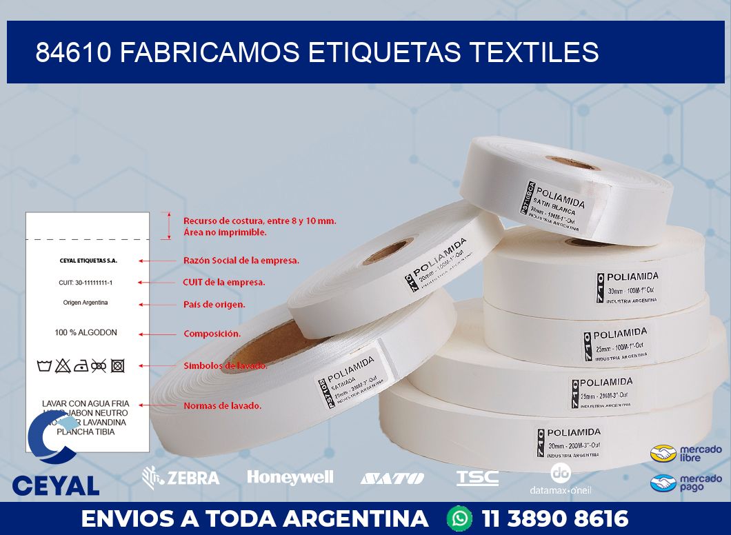 84610 FABRICAMOS ETIQUETAS TEXTILES