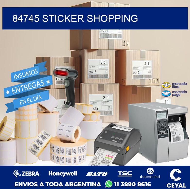 84745 STICKER SHOPPING