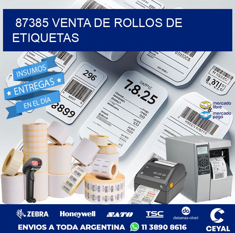 87385 VENTA DE ROLLOS DE ETIQUETAS