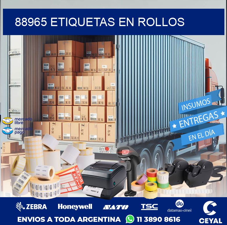 88965 ETIQUETAS EN ROLLOS