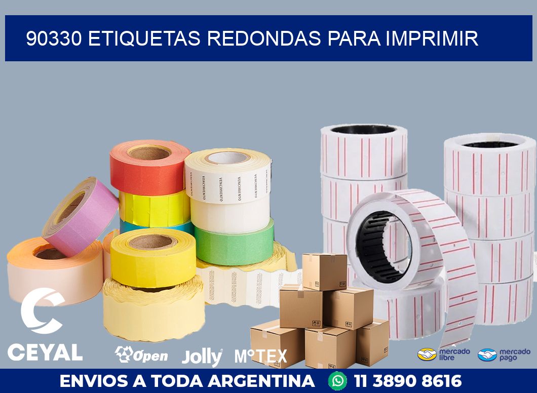 90330 ETIQUETAS REDONDAS PARA IMPRIMIR