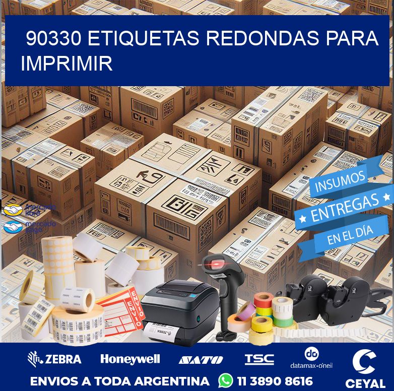 90330 ETIQUETAS REDONDAS PARA IMPRIMIR