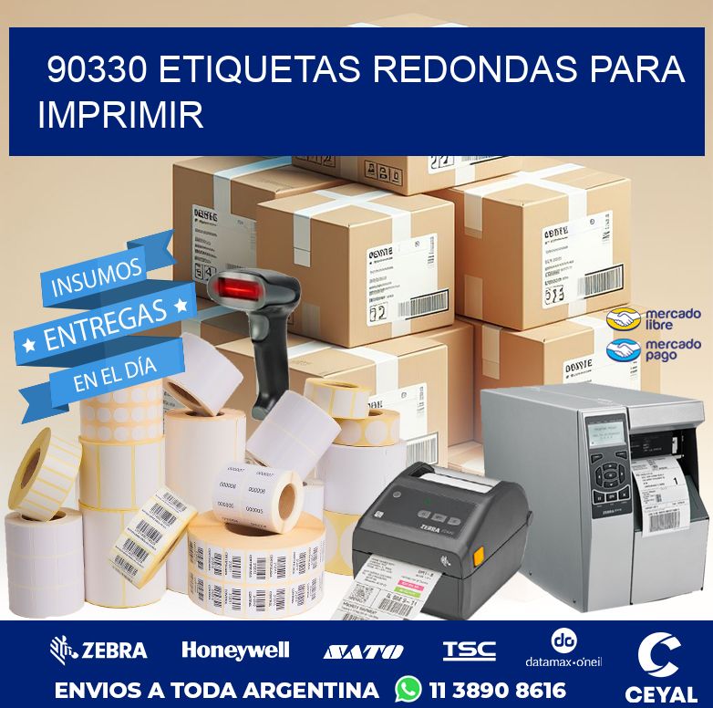 90330 ETIQUETAS REDONDAS PARA IMPRIMIR