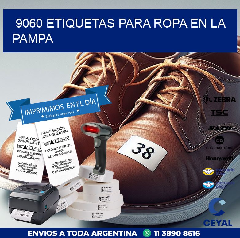 9060 ETIQUETAS PARA ROPA EN LA PAMPA