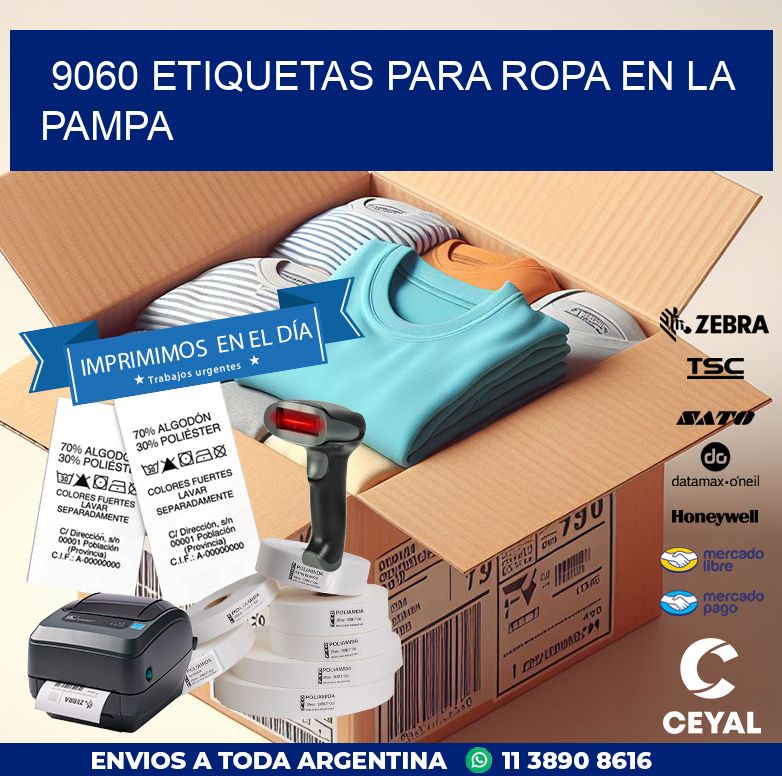 9060 ETIQUETAS PARA ROPA EN LA PAMPA